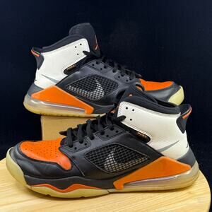 Jordan Athletic Shoes Black Orange White